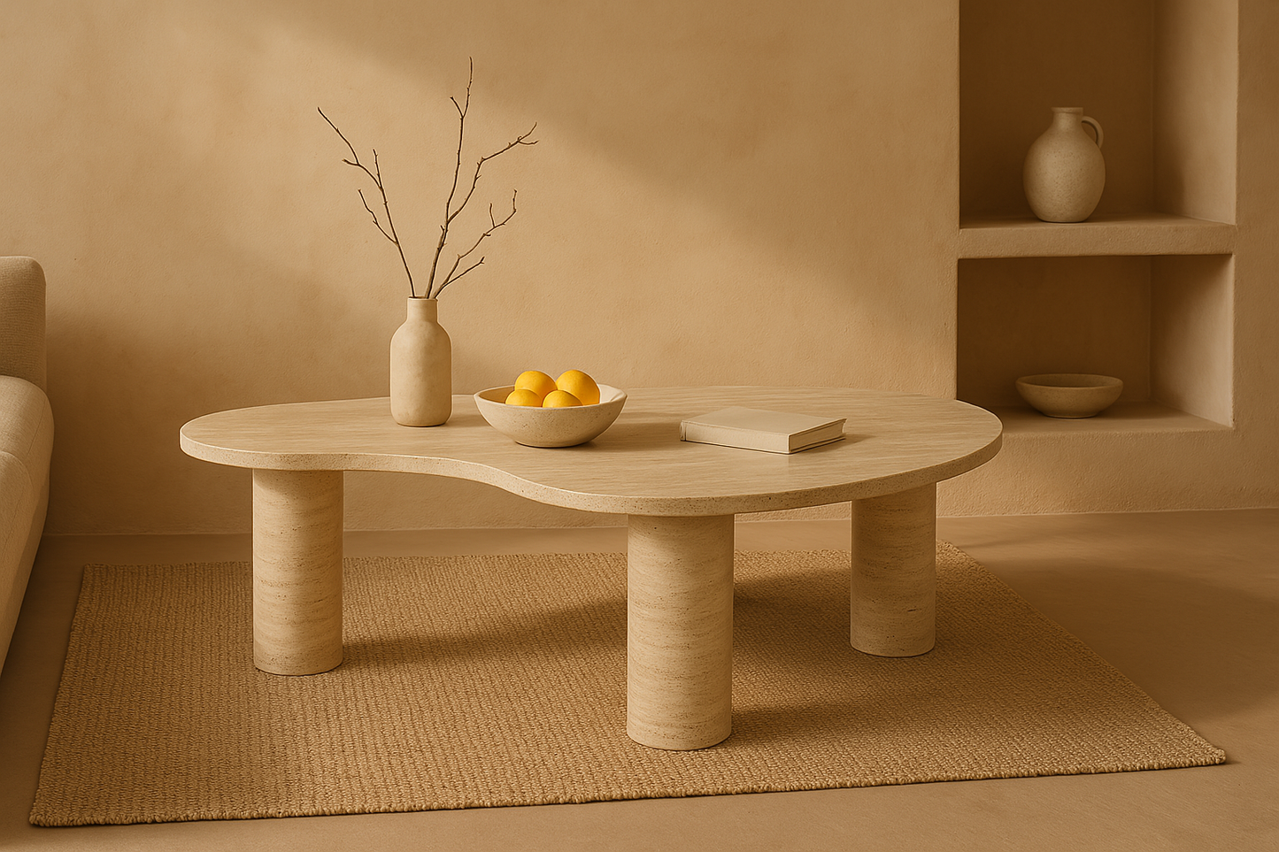 Byron Coffee table - Travertine