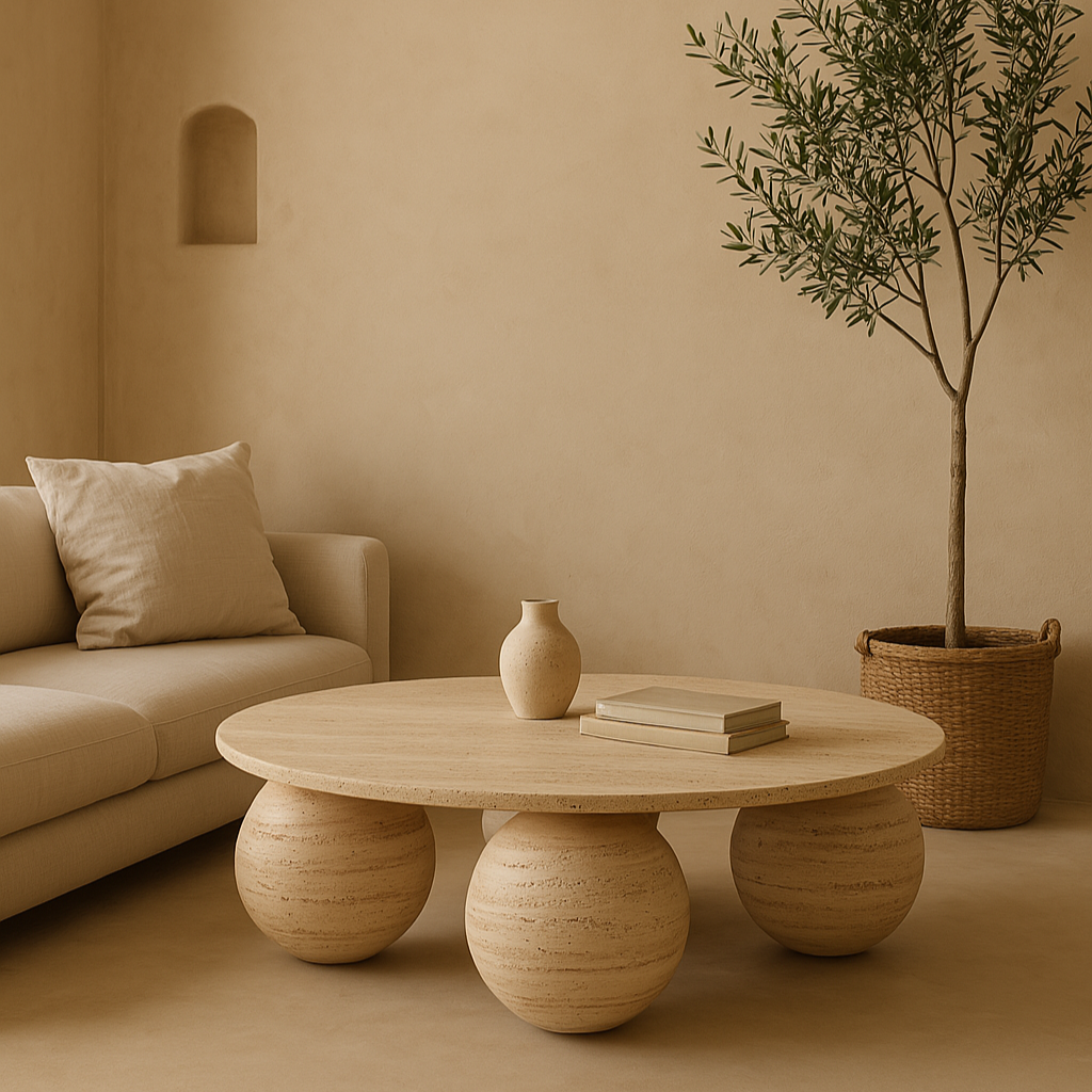 Casablanca Coffee Table - Travertine