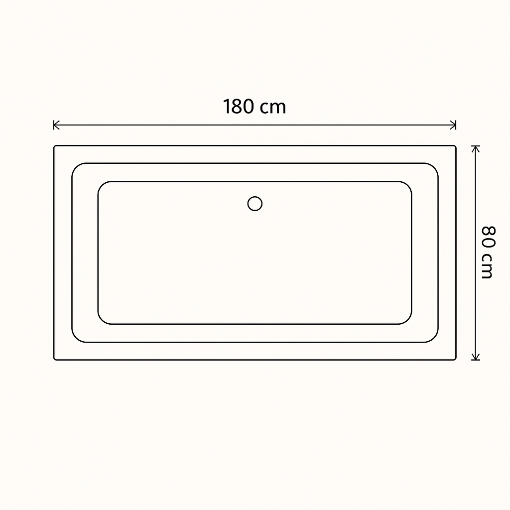 Forma Bloc Bathtub - Travertine