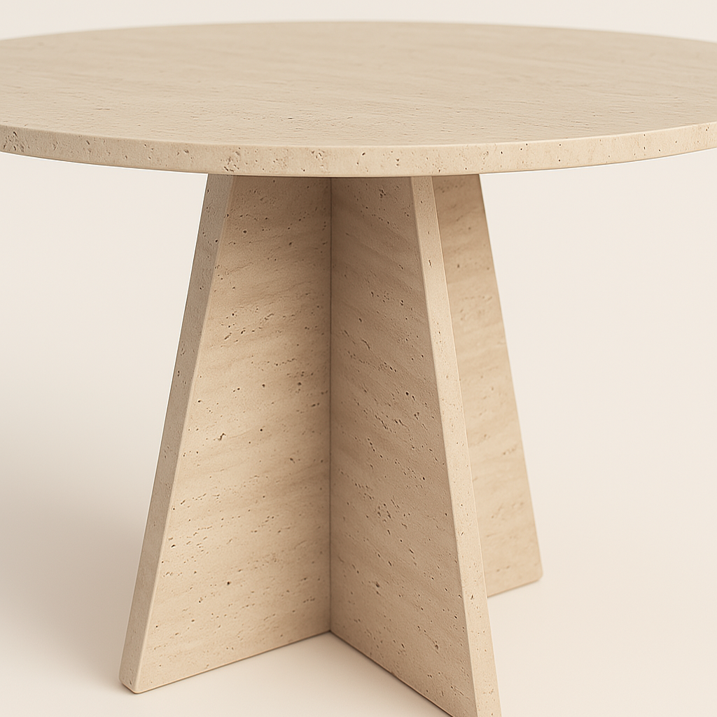 Centro Dining Table - Travertine