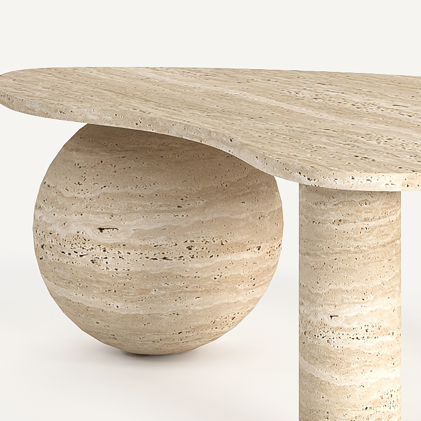 Sandstorm Coffee Table - Travertine
