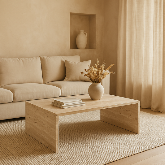 Classic Coffee Table - Travertine