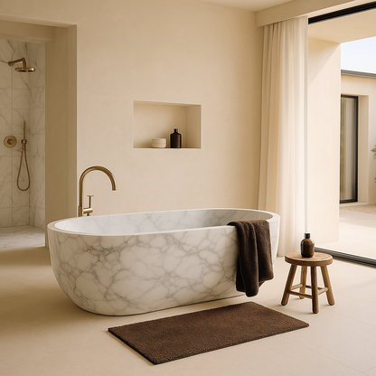 Lunaro Bathtub - Marble Calacatta