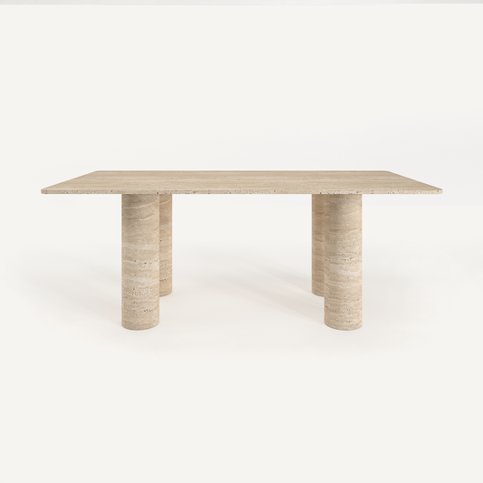 Sicily Dining Table - Travertine