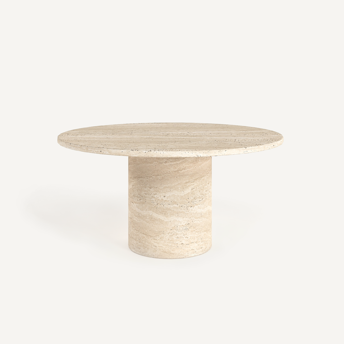 Timeless Round Coffee Table - Travertine