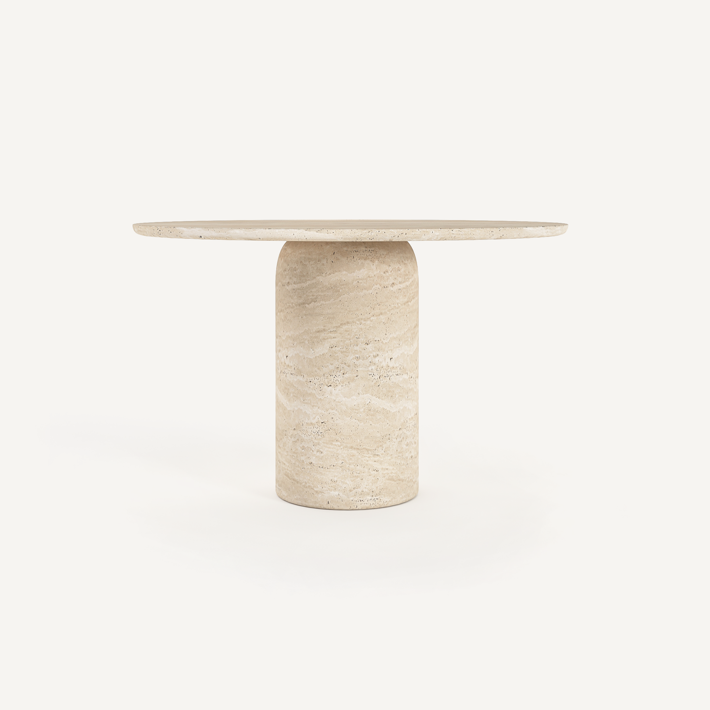 Timeless Round Dining Table - Travertine