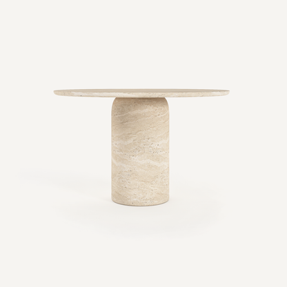 Timeless Round Dining Table - Travertine