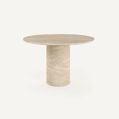 Timeless Round Dining Table - Travertine