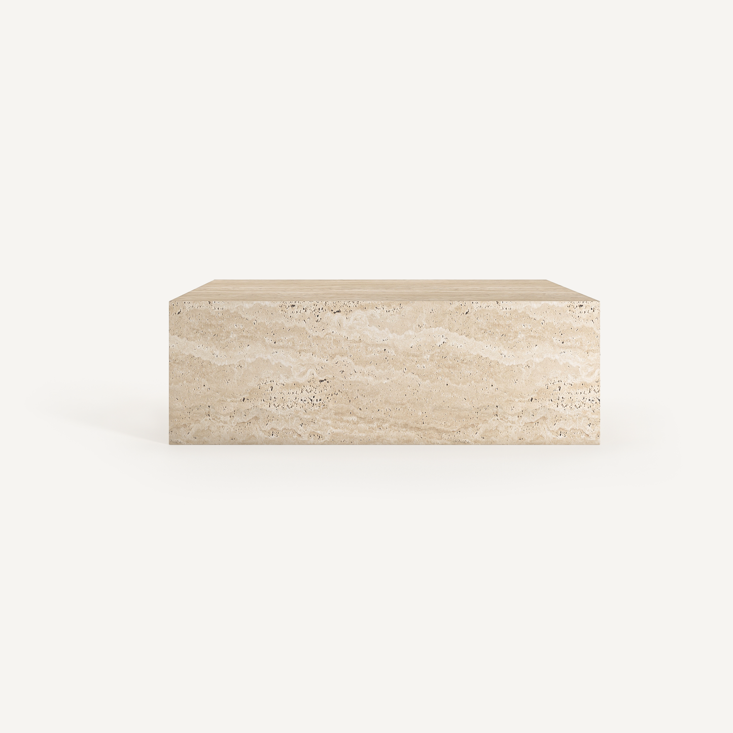 Block Coffee Table - Travertine