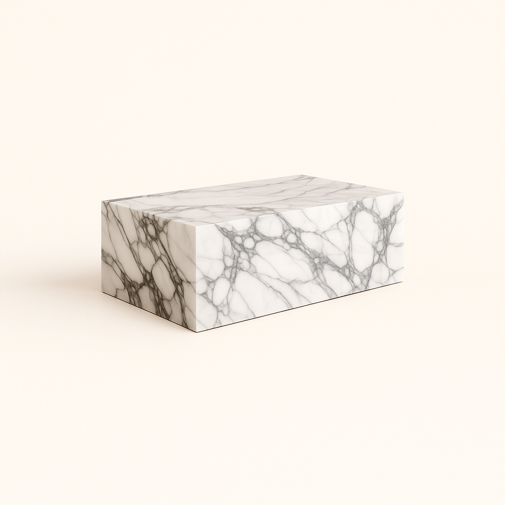 Block Coffee Table - Marble Calacatta