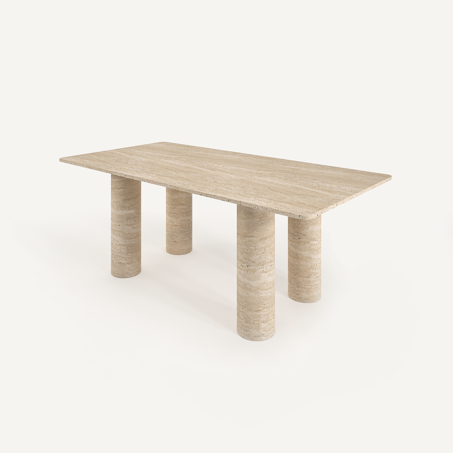 Sicily Dining Table - Travertine