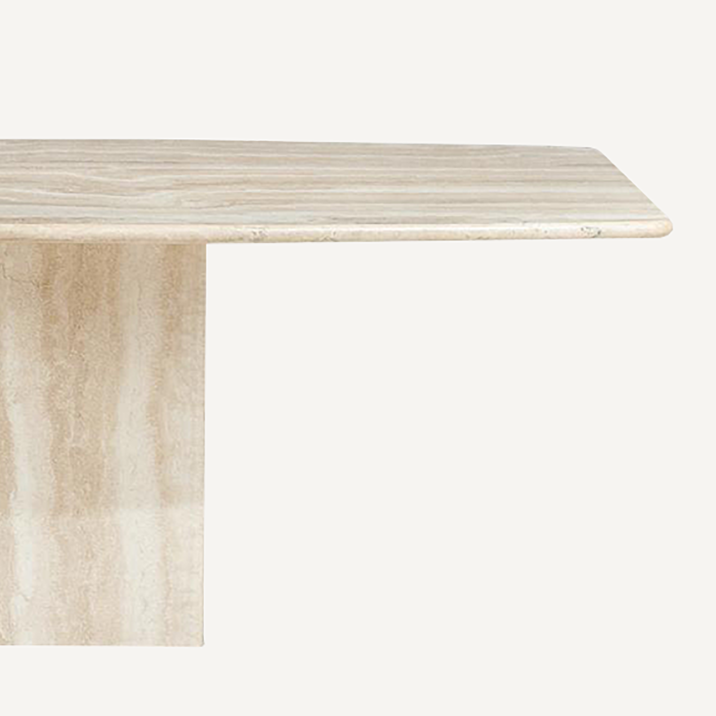 Zona Dining Table - Travertine