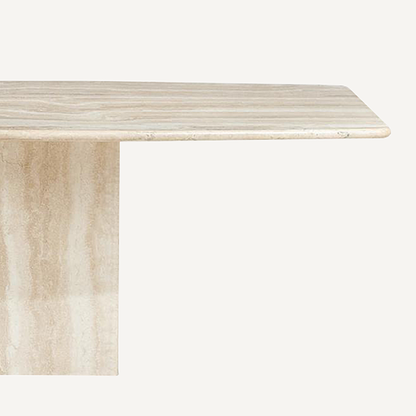 Zona Dining Table - Travertine