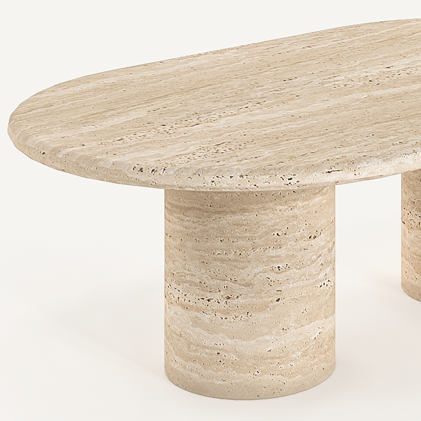 Timeless Ovale Coffee Table - Travertine