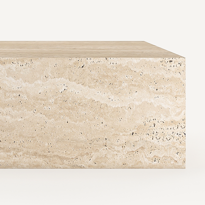 Block Coffee Table - Travertine