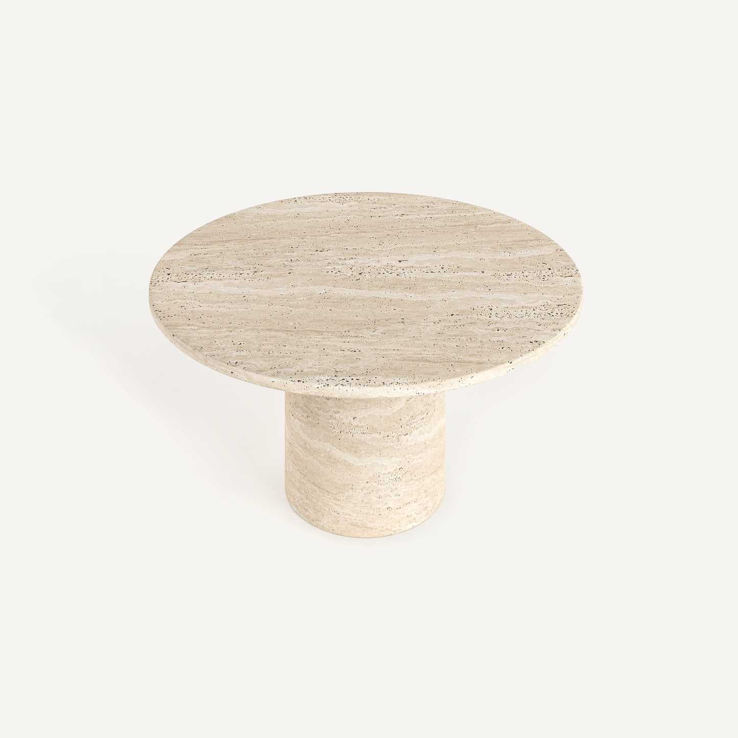 Timeless Round Coffee Table - Travertine