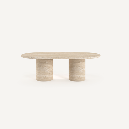 Timeless Ovale Coffee Table - Travertine