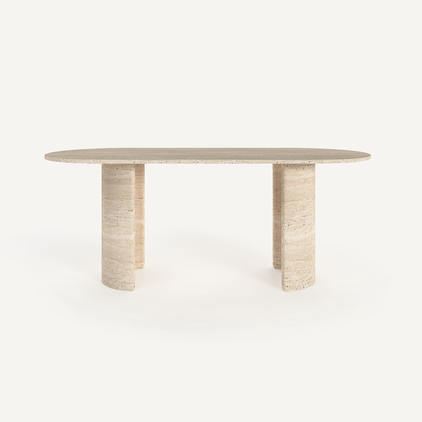 Citrus Ovale Dining Table - Travertine